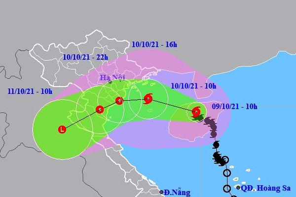 Bão LIONROCK cách Hải Phòng - Nam Định 170-190km; bão KOMPASU sắp đi vào Biển Đông