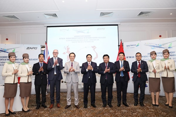 Thủ tướng Phạm Minh Chính dự lễ công bố đường bay thẳng Việt Nam- Anh