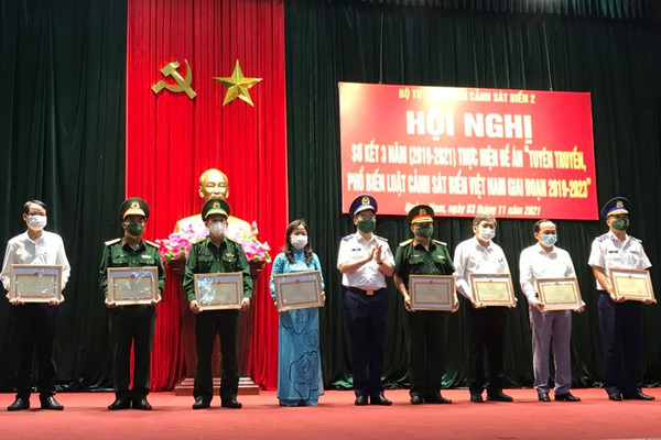 Bộ Tư lệnh Vùng Cảnh sát biển 2 sơ kết 3 năm thực hiện Đề án Tuyên truyền, phổ biến Luật Cảnh sát biển Việt Nam