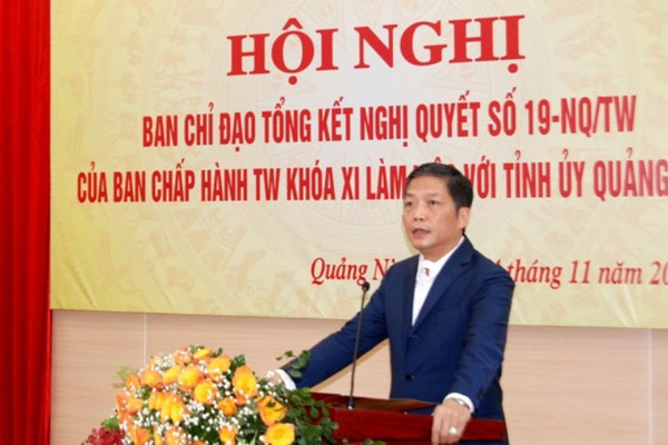 Ban Chỉ đạo Tổng kết Nghị quyết số 19-NQ/TW của Trung ương làm việc với Tỉnh ủy Quảng Ninh