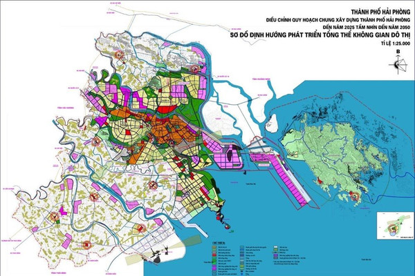 Hải Phòng: Điều chỉnh Quy hoạch chung thành phố đến năm 2040, tầm nhìn 2050 