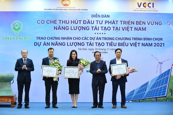 Hai nhà máy điện mặt trời của BIM Energy đứng trong Top 10 Dự án Năng lượng tái tạo Việt Nam 2021