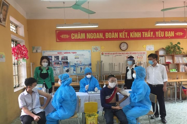 Thái Bình: Đẩy nhanh tốc độ tiêm vắc xin cho trẻ em từ 12-17 tuổi trong toàn tỉnh