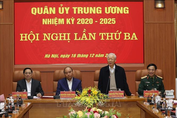 Tổng Bí thư chủ trì Hội nghị Quân ủy Trung ương lần thứ ba, nhiệm kỳ 2020-2025