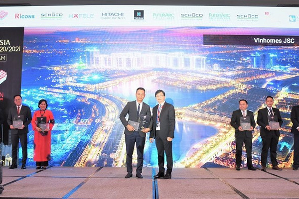 Vinhomes được vinh danh chủ đầu tư bất động sản hàng đầu việt nam tại BCI Asia Awards