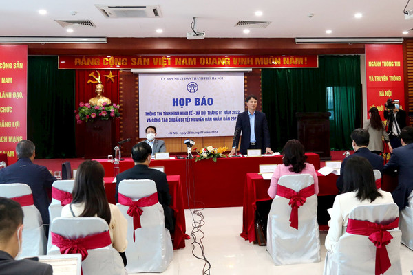 Tháng 1/2022, kinh tế - xã hội Thủ đô Hà Nội có nhiều khởi sắc