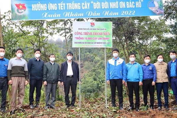 Nghệ An: Trồng 10 nghìn cây lim xanh tại Khu bảo tồn thiên nhiên Pù Hoạt