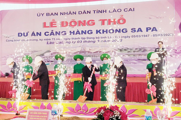 Lào Cai: Khánh thành, khởi công các công trình chào mừng 75 năm Ngày thành lập Đảng bộ tỉnh 