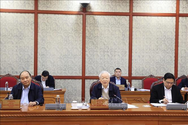 Tổng Bí thư Nguyễn Phú Trọng chủ trì họp Bộ Chính trị về một số vấn đề quan trọng