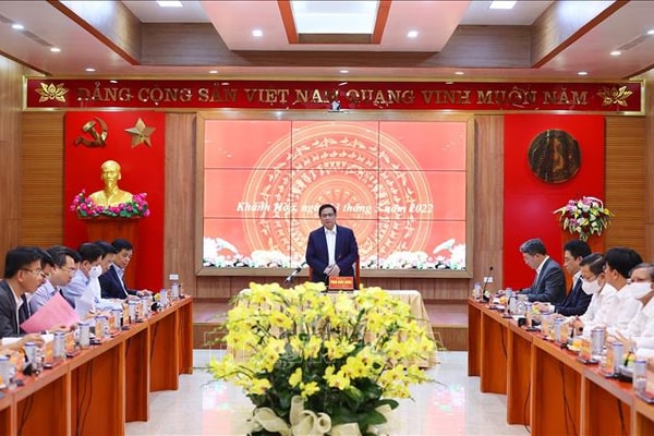 Thủ tướng Phạm Minh Chính làm việc với lãnh đạo chủ chốt tỉnh Khánh Hoà