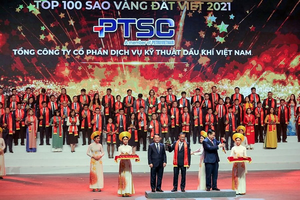 Hai đơn vị của Tập đoàn Dầu khí Việt Nam nhận giải thưởng Sao Vàng đất Việt 2021