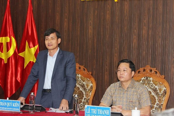 Thứ trưởng Trần Quý Kiên làm việc tại tỉnh Quảng Nam về công tác quản lý khoáng sản