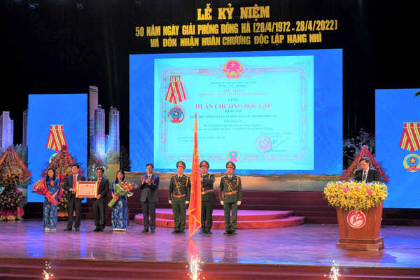 TP. Đông Hà kỷ niệm 50 năm ngày giải phóng và đón nhận Huân chương Độc lập hạng Nhì