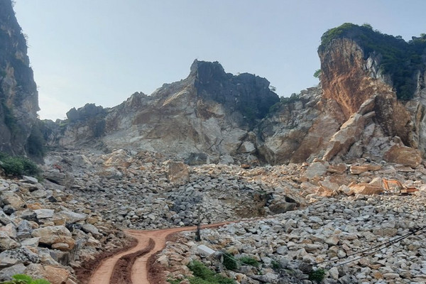 Đông Sơn (Thanh Hóa): Cần làm rõ dấu hiệu Công ty Minh Hương khai thác đá ra ngoài vị trí mỏ