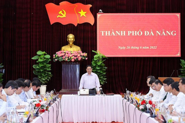 Thủ tướng Phạm Minh Chính yêu cầu Đà Nẵng làm tốt quy hoạch, tạo không gian phát triển mới, toàn diện
