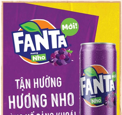 Coca-Cola ra mắt Fanta® Hương Nho mới, bùng nổ vị ngon sảng khoái