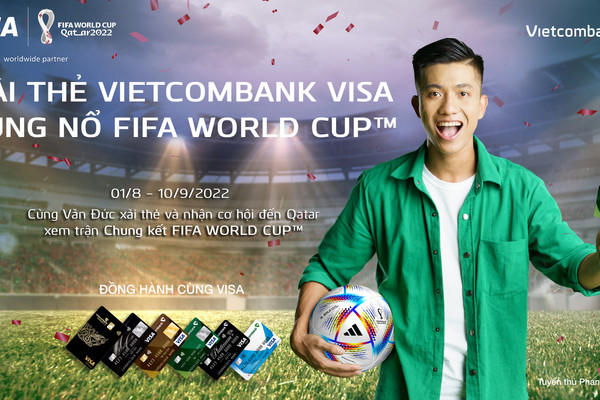 Xài thẻ Vietcombank Visa – Bùng nổ FIFA World Cup™