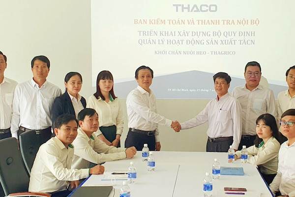 THACO phối hợp với THAGRICO triển khai xây dựng bộ “Quy định quản lý hoạt động sản xuất thức ăn chăn nuôi”