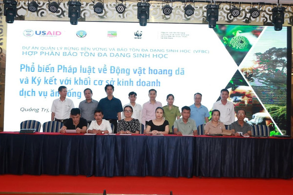 Quảng Trị: Gần 50 cơ sở kinh doanh ký cam kết không mua bán, tiêu thụ động vật hoang dã