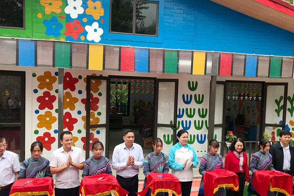Lào Cai: Khánh thành ngôi trường bằng nhựa tái chế đầu tiên tại Việt Nam