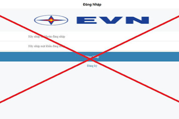 Phát hiện trang web giả mạo thương hiệu EVN
