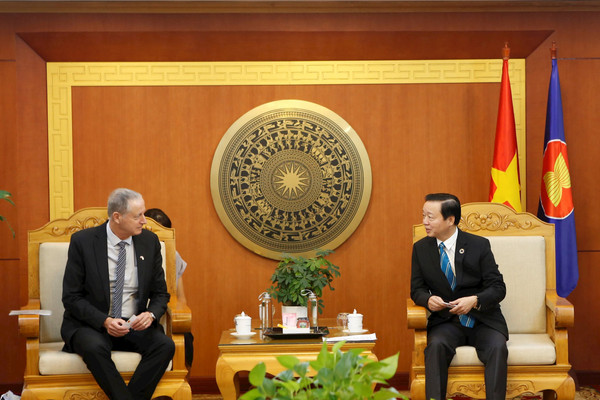 Bộ trưởng Trần Hồng Hà tiếp xã giao Đại sứ Israel tại Việt Nam