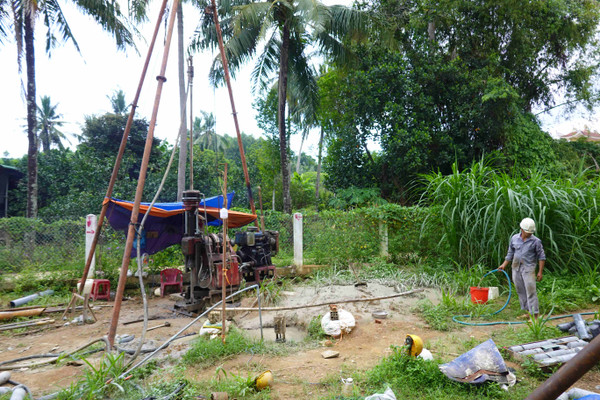 Bình Định: Tìm nguồn nước sạch cho người dân vùng trung du miền núi Hoài Ân