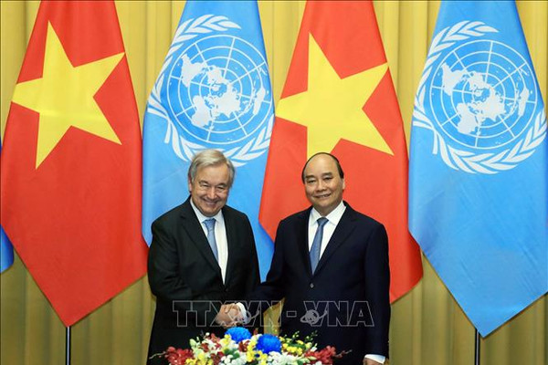 Lễ đón chính thức Tổng Thư ký Liên hợp quốc António Guterres