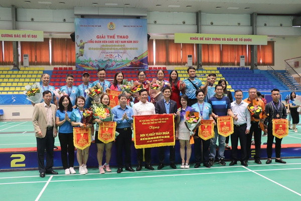 Công đoàn Bộ TN&MT giành giải Nhất toàn đoàn Giải thể thao Công đoàn Viên chức Việt Nam năm 2022