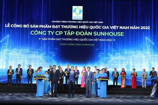 Sunhouse tự hào là Thương hiệu Quốc gia Việt Nam 2022