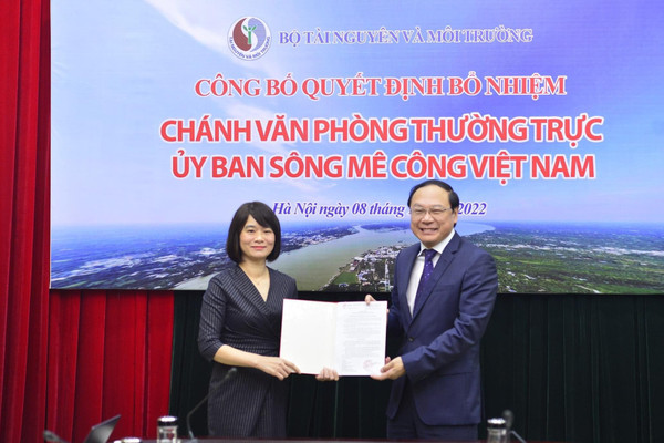 Bà Nguyễn Thị Thu Linh giữ chức Chánh Văn phòng Thường trực Ủy ban sông Mê Công Việt Nam