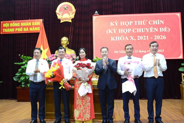 Ông Trần Phước Sơn và bà Nguyễn Thị Anh Thi được bầu làm Phó Chủ tịch HĐND TP. Đà Nẵng