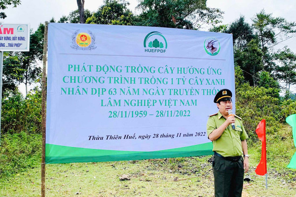 Thừa Thiên – Huế: Trồng 3.000 cây bản địa hưởng ứng “Chương trình 1 tỷ cây xanh”