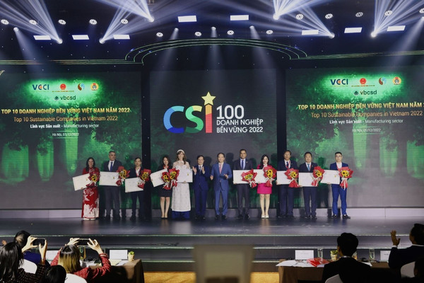 Vinh danh 100 doanh nghiệp bền vững Việt Nam 2022
