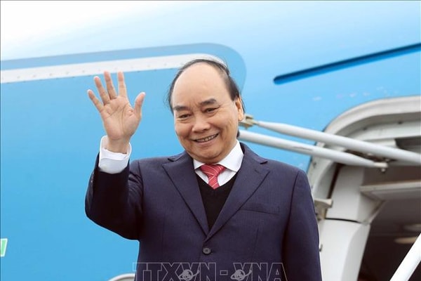 Chủ tịch nước Nguyễn Xuân Phúc lên đường thăm cấp Nhà nước tới Hàn Quốc