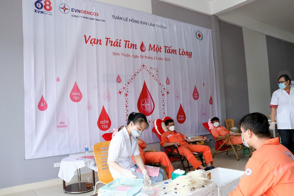 EVNGENCO3 tích cực tham gia hiến máu hưởng ứng tuần lễ hồng EVN lần thứ VIII - 2022