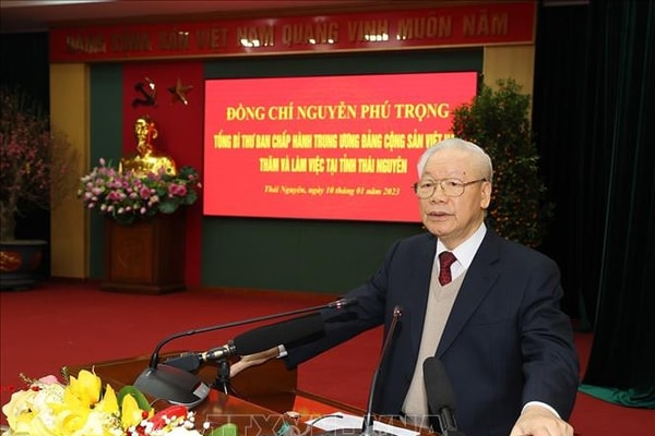 Tổng Bí thư: Xây dựng Thái Nguyên là tỉnh công nghiệp theo hướng hiện đại