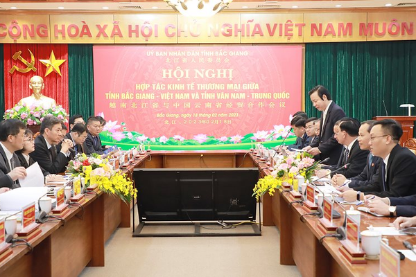 Tăng cường, thúc đẩy hợp tác kinh tế - thương mại giữa hai tỉnh Bắc Giang và Vân Nam (Trung Quốc)