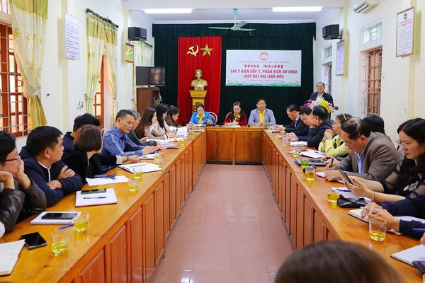 Nghệ An: Ủy ban MTTQ huyện Hưng Nguyên lấy ý kiến góp ý dự thảo Luật Đất đai (sửa đổi)