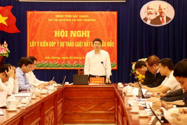 Bắc Giang: Sở Tài nguyên và Môi trường tổ chức đóng góp ý kiến vào dự thảo Luật Đất đai (sửa đổi)

