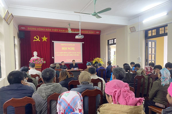 Lào Cai: Các địa phương tích cực đẩy nhanh tiến độ lấy ý kiến Nhân dân đối với dự thảo Luật Đất đai (sửa đổi)