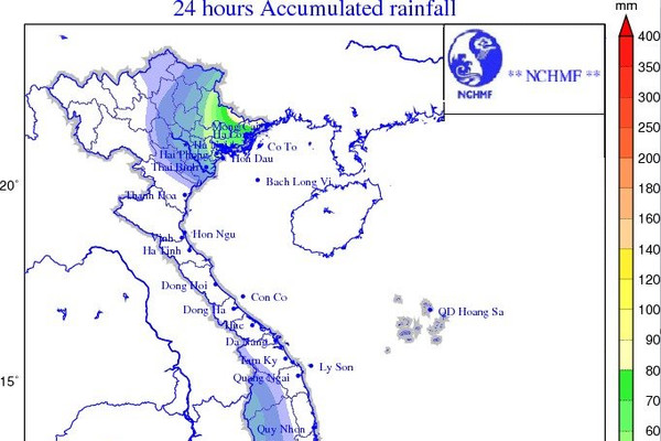 Bão số 1 lúc 3h00 ngày 17/7: Cảnh báo mưa lớn ở Bắc Bộ, Thanh Hóa, Nghệ An, Tây Nguyên và Nam Bộ