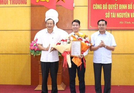 Hà Tĩnh: Chánh Văn phòng Thanh tra tỉnh giữ chức Phó Giám đốc Sở Tài nguyên và Môi trường
