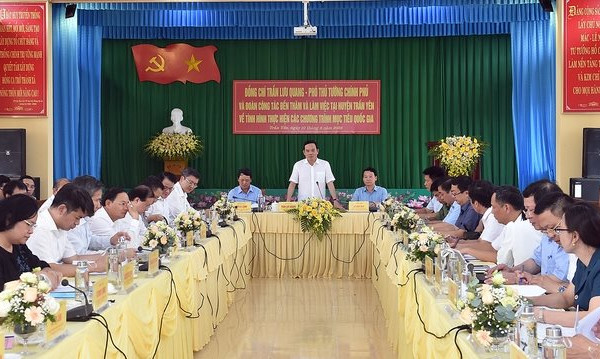 Phó Thủ tướng Trần Lưu Quang khảo sát các chương trình MTQG tại Yên Bái