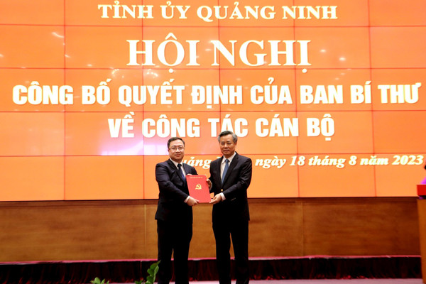 Ông Đặng Xuân Phương làm Phó Bí thư Tỉnh ủy Quảng Ninh 