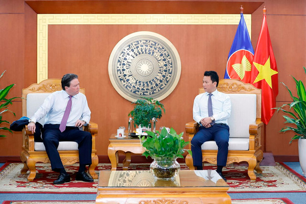 Bộ trưởng Đặng Quốc Khánh tiếp và làm việc với Đại sứ Hoa Kỳ tại Việt Nam