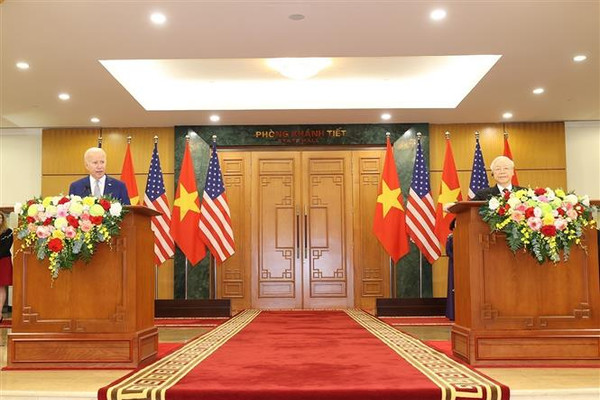 Việt Nam - Hoa Kỳ nâng tầm quan hệ Đối tác Chiến lược Toàn diện vì hòa bình, hợp tác, phát triển bền vững