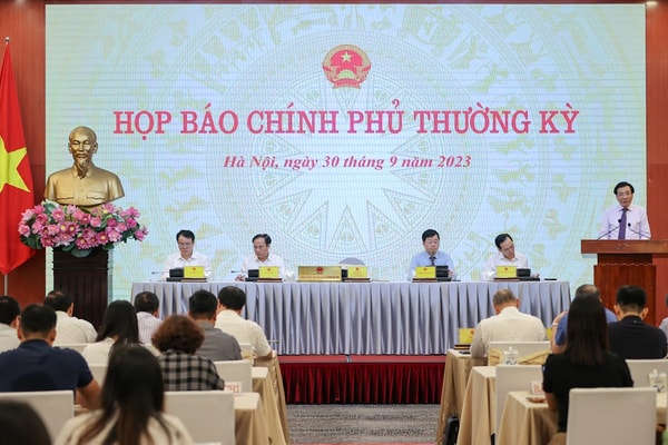 Họp báo Chính phủ thường kỳ tháng 9/2023