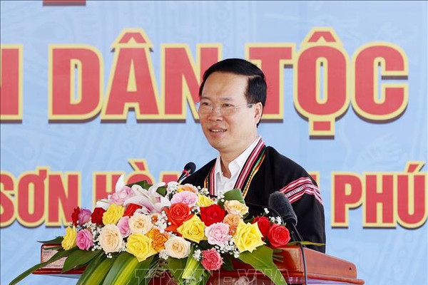 Chủ tịch nước Võ Văn Thưởng dự Ngày hội Đại đoàn kết toàn dân tại Phú Yên