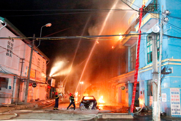 Sơn La: Diễn tập phương án ứng phó thảm họa cháy lớn khu dân cư